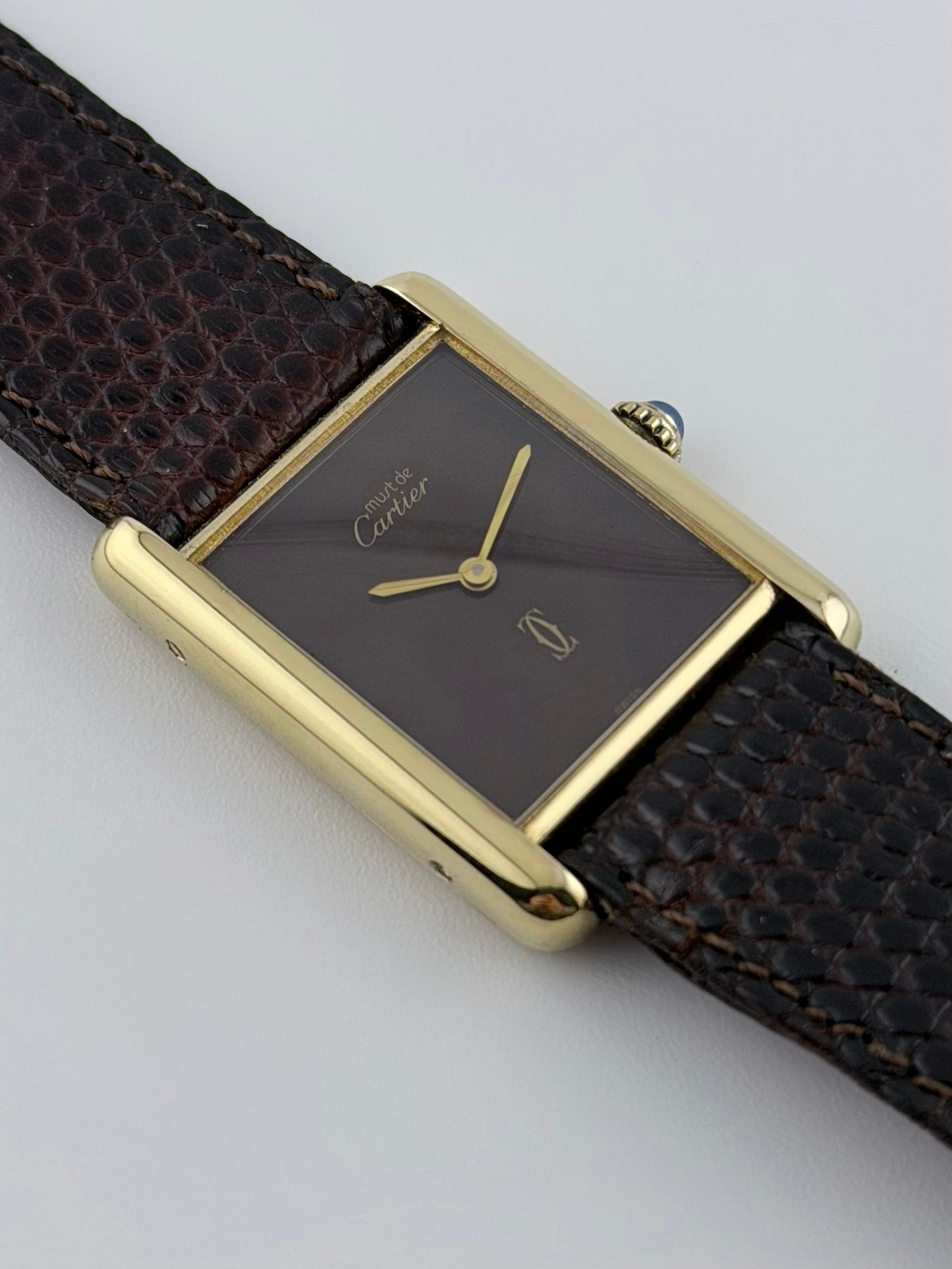 Cartier Must De Paris Tank Quartz - 6 - Wood Dial