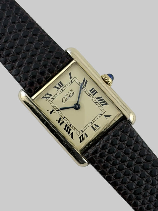 Cartier Must De Paris Tank Quartz - 6-81006 - Ivory Dial - Box & Papers