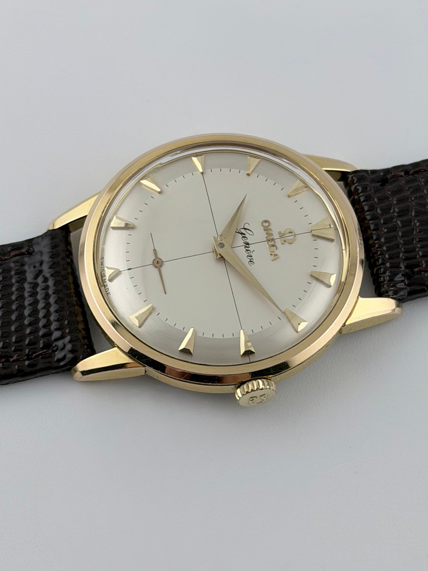Omega Geneve Manual Wind BK2903.1 - Pie-Pan with Cross Hair Sub-dial
