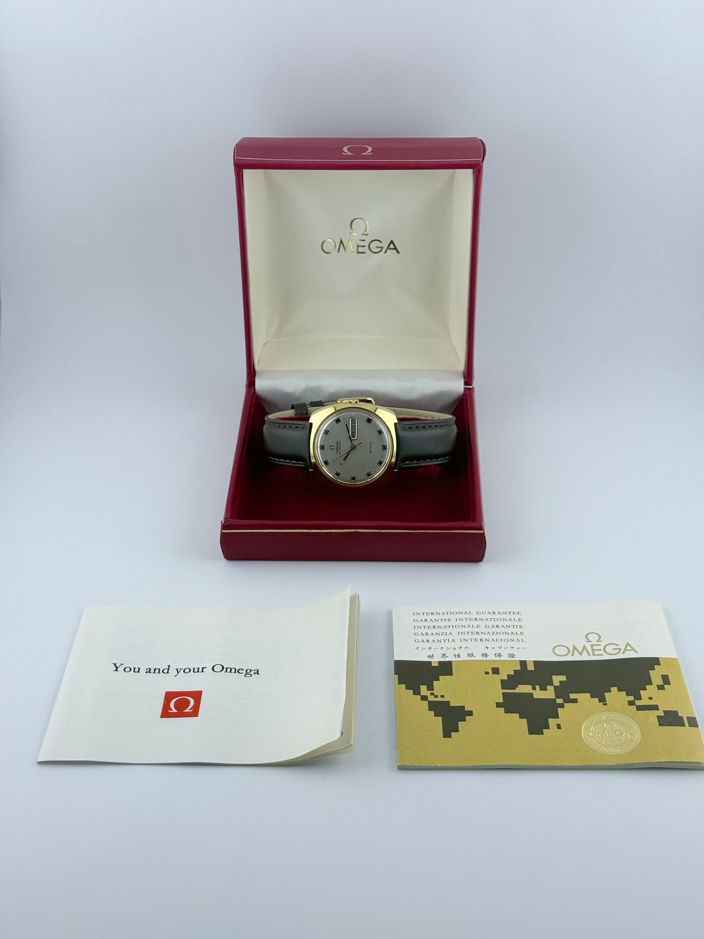 Omega DeVille Automatic Day Date 166.053 - Box and Papers