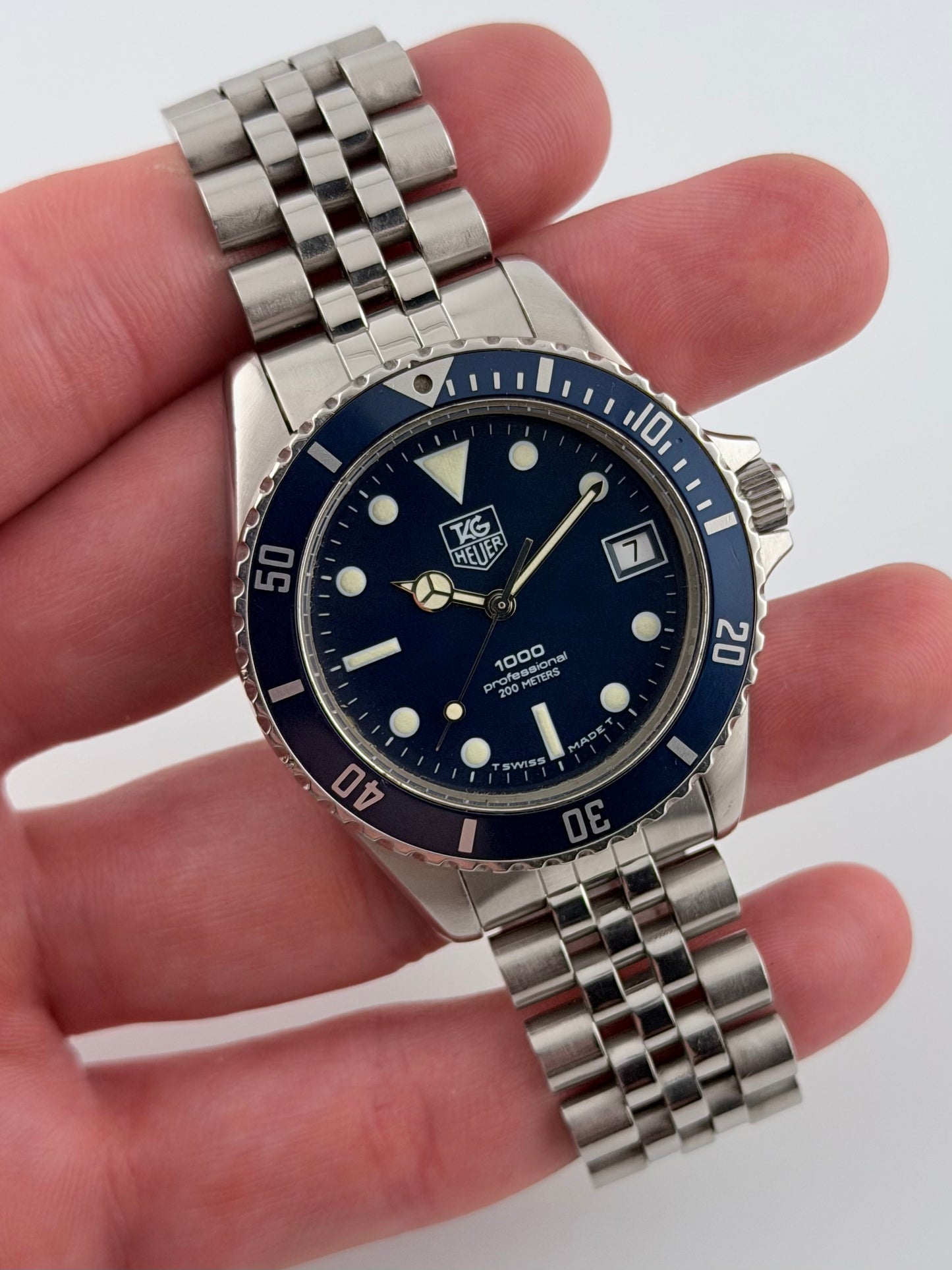 Tag Heuer Professional 1000 Quartz Date 200m 980.613N - Blue Dial