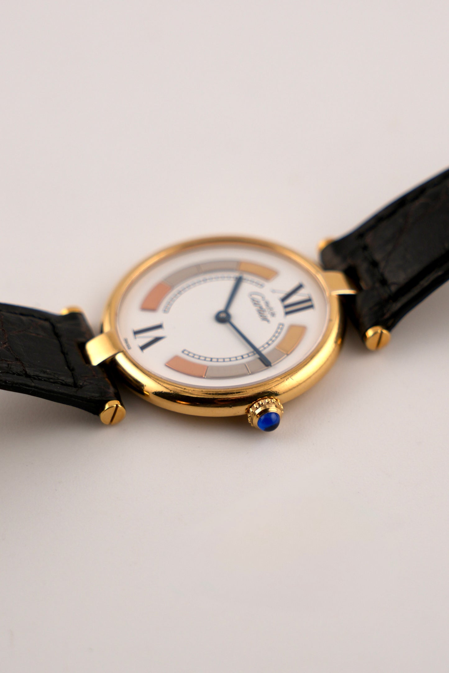 Cartier must de  Vendôme Quartz - 590003 - Trinity Dial - Original Strap