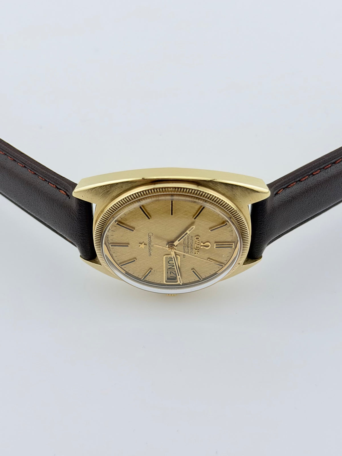 Omega Constellation Chronometer Automatic Day-Date - 18kt Gold Case and Dial - 168.029