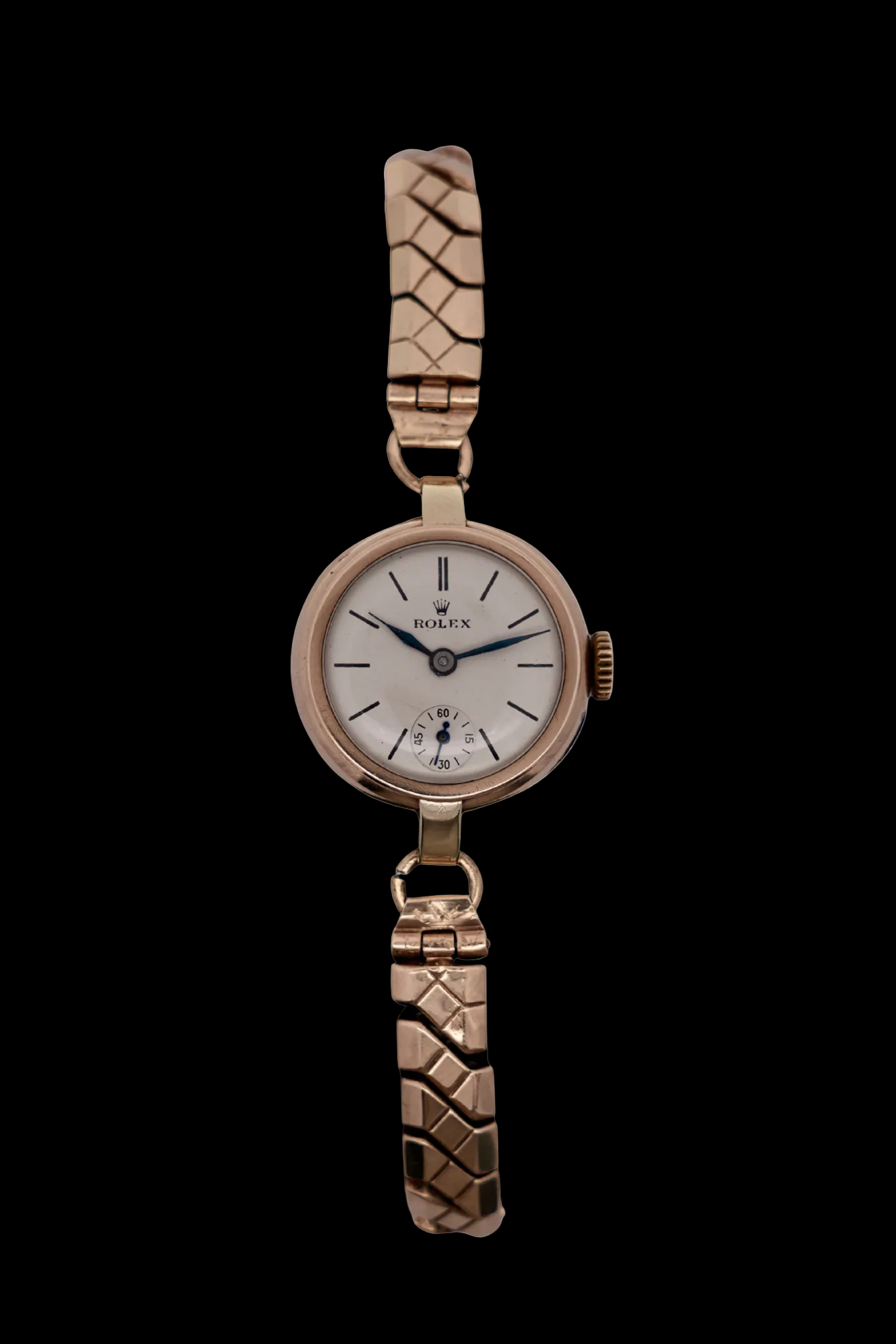 Rolex Ladies Cocktail Watch Manual Wind - Rare 1938 - Solid 9ct Gold