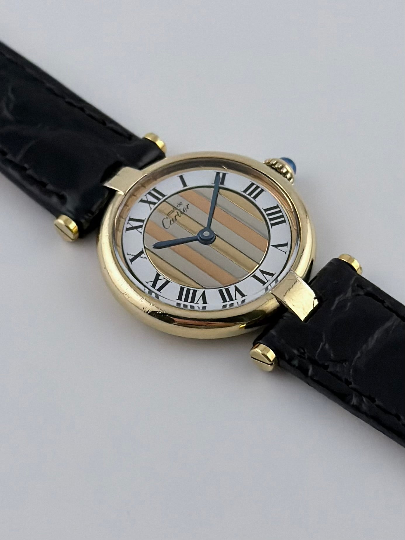 Cartier must de Vendome Quartz - 590004 - Two-tone Trinity Dial - Ladies