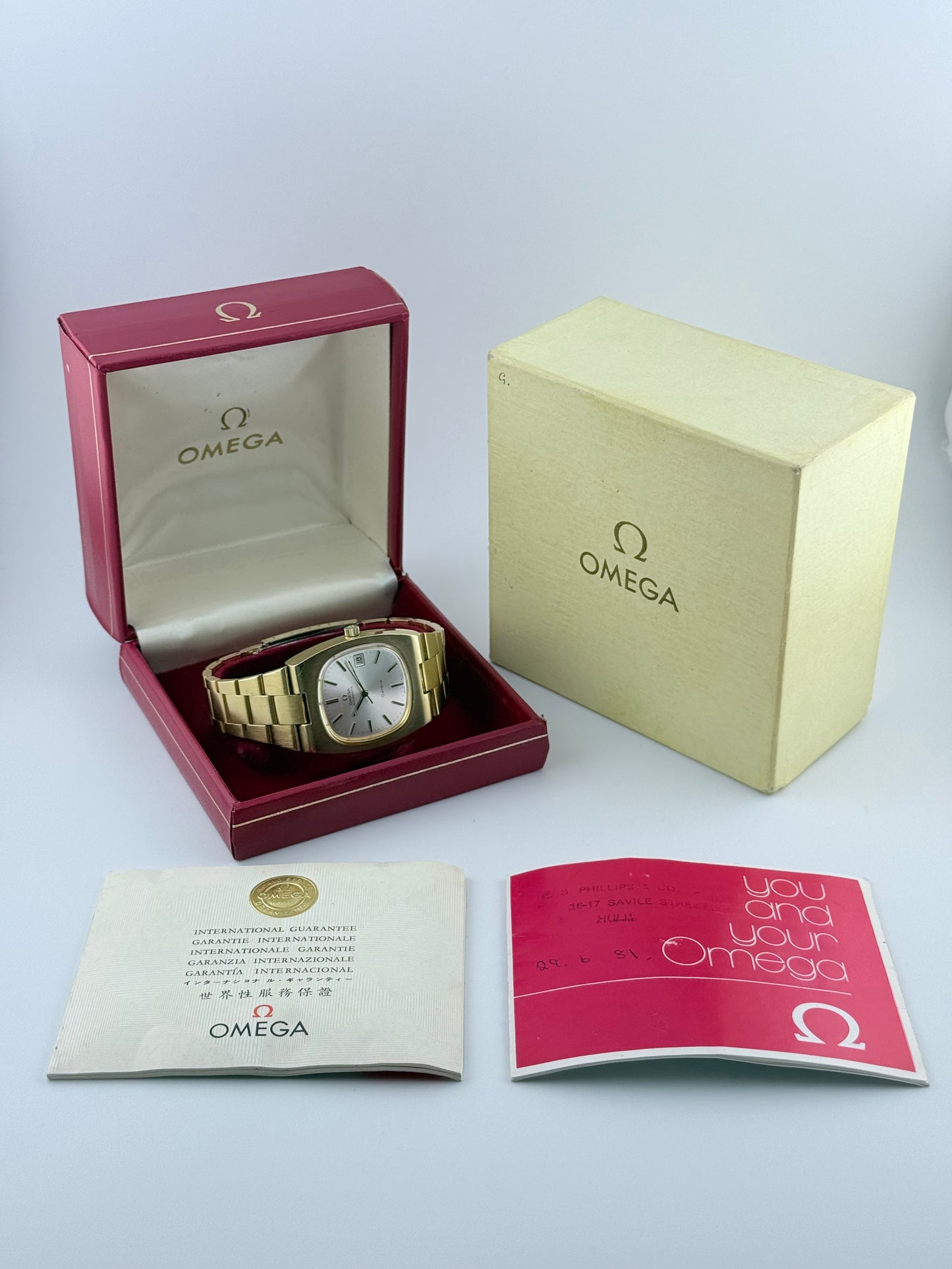 Omega Geneve Automatic Date TV Dial - 166.0191 - FULL SET!