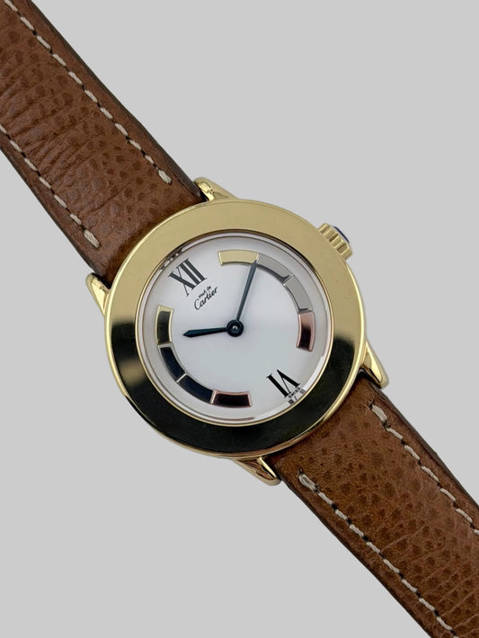 Cartier Must de Ronde Quartz - 1801 Trinity Dial - Box & Papers! - Ladies