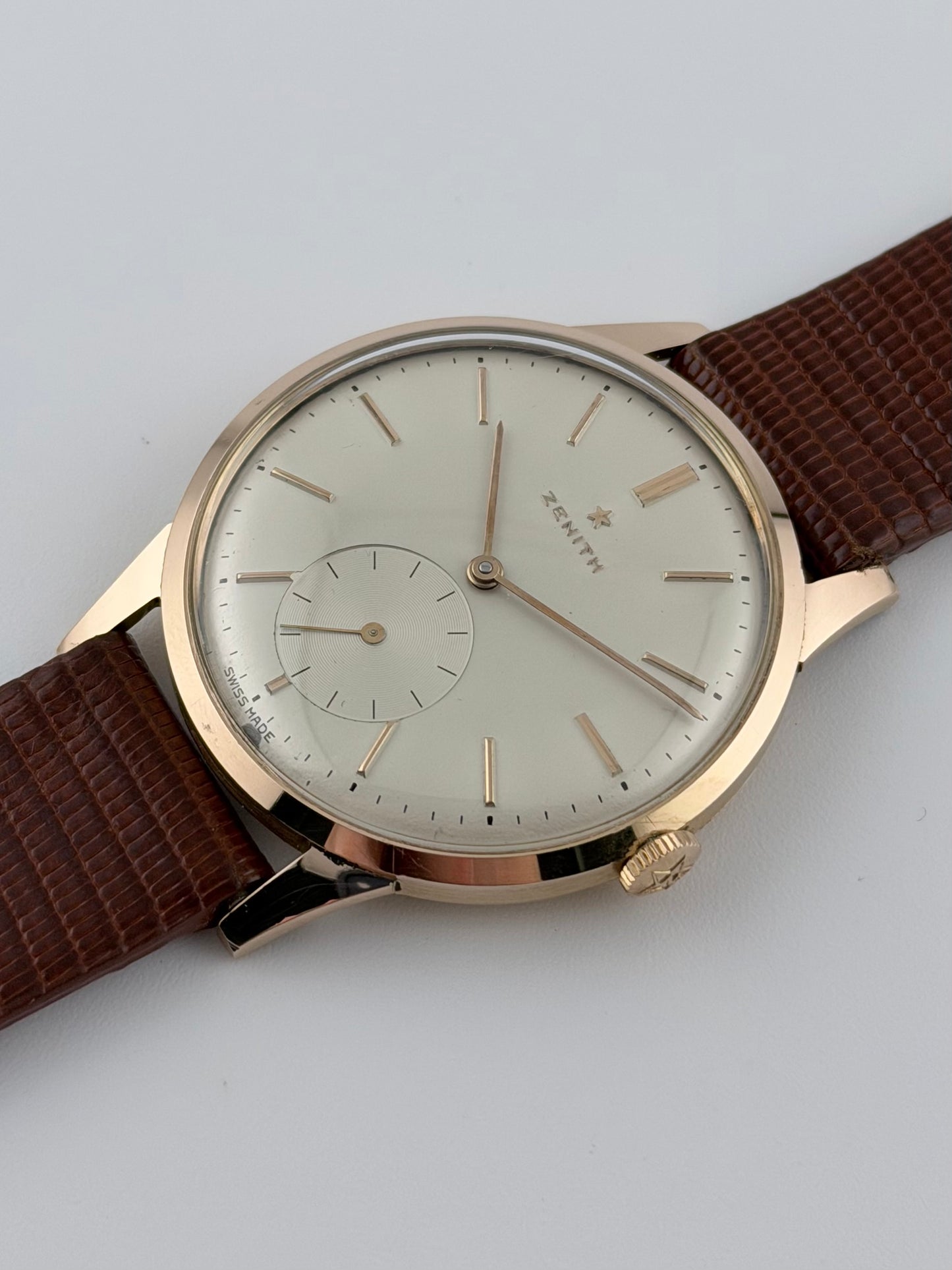 Zenith Sub Seconds Manual Wind 18ct Rose Gold