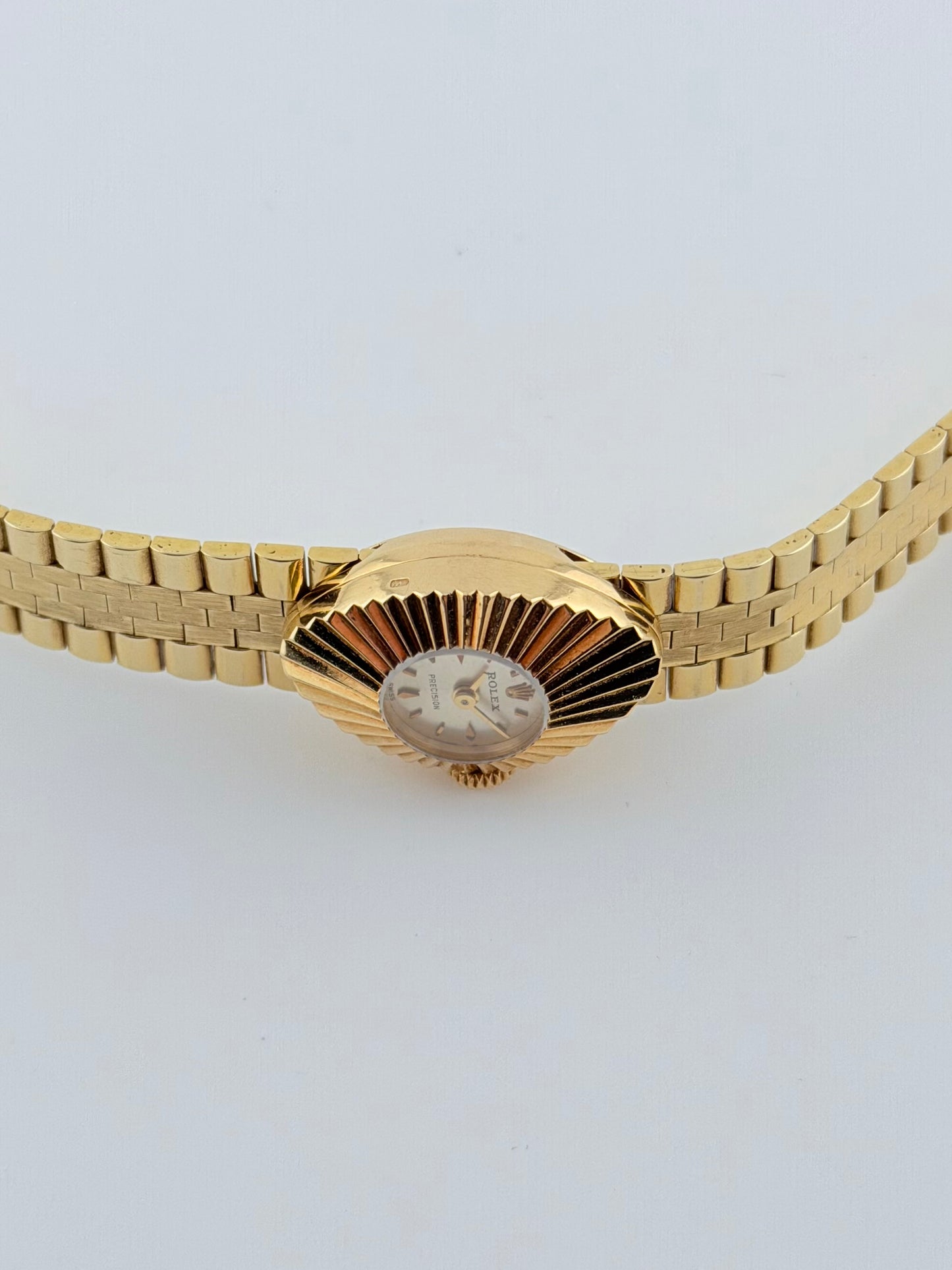 Rolex Precision Chameleon Ladies Cocktail Watch Manual Wind -18ct Solid Gold- Box with Straps