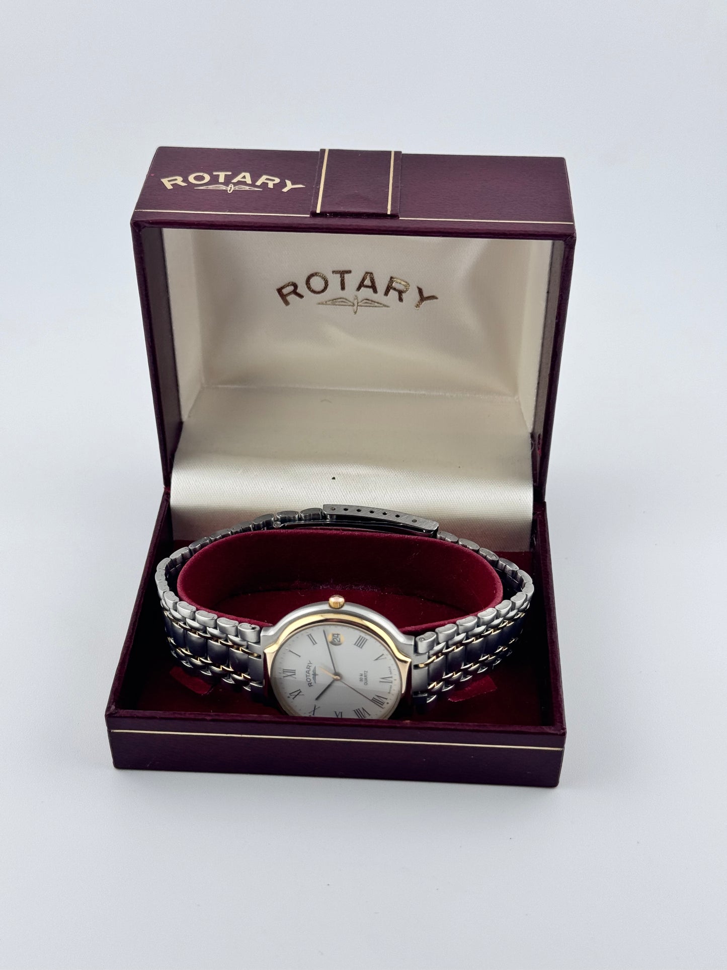 Rotary 30m Quartz - Date - with BOX