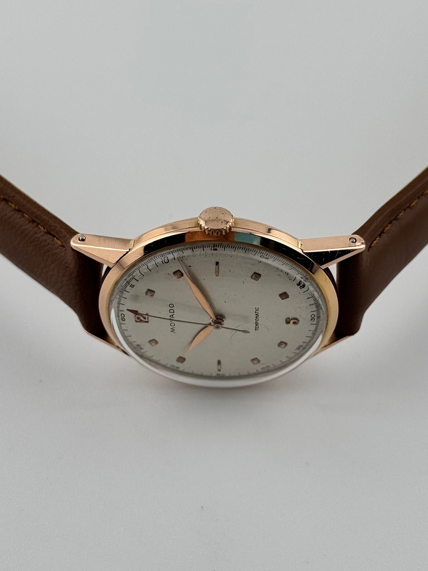 Movado Tempomatic Bumper - 18ct Rose Gold - Collector's Watch