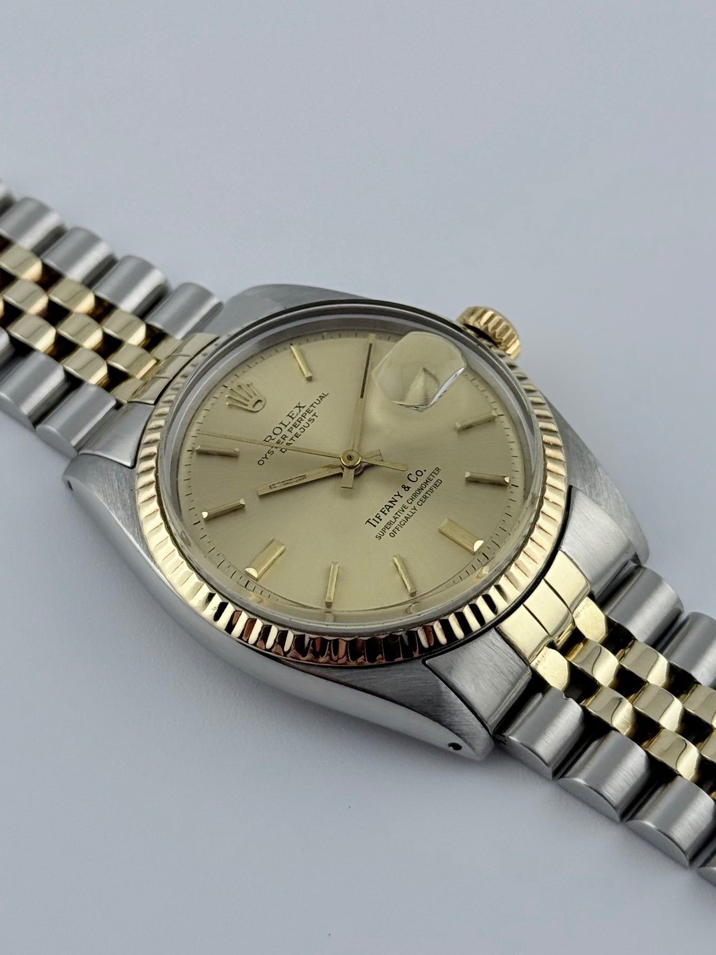 Rolex Datejust Oyster Perpetual - Two-Tone - 1601 - Extremely Rare Tiffany & Co Retailed Dial