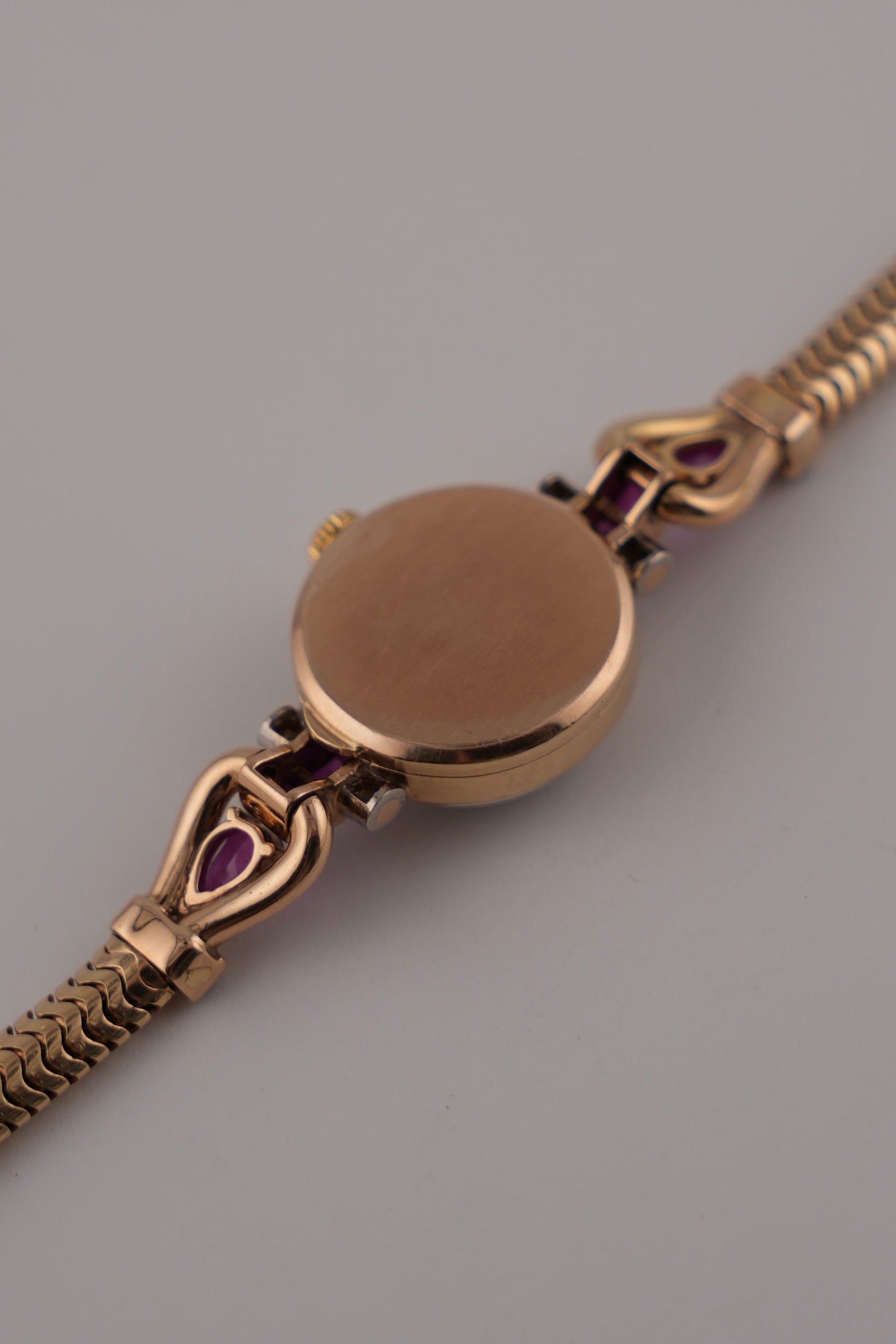 Cartier Ladies 14ct with Rubies and Diamonds Manual Wind - RARE watch and original Box