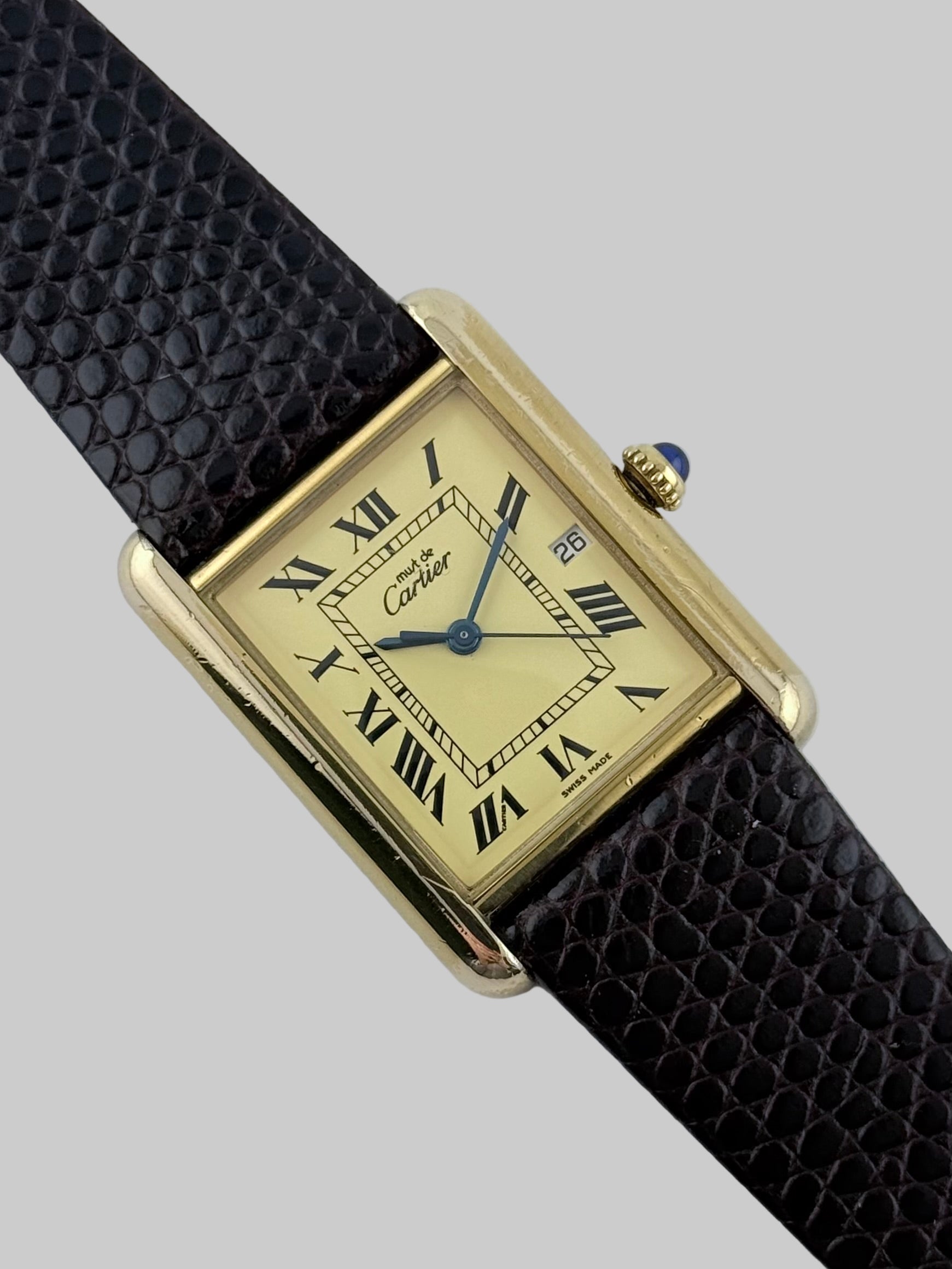 Cartier Tank Must Quartz Date XL Size - 2413 – The Wrist Watcher