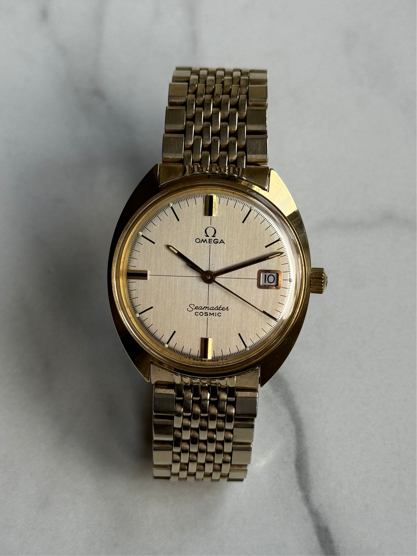 Omega Seamaster Cosmic Rare Crosshair Dial - 136.017 - Original Bracelet