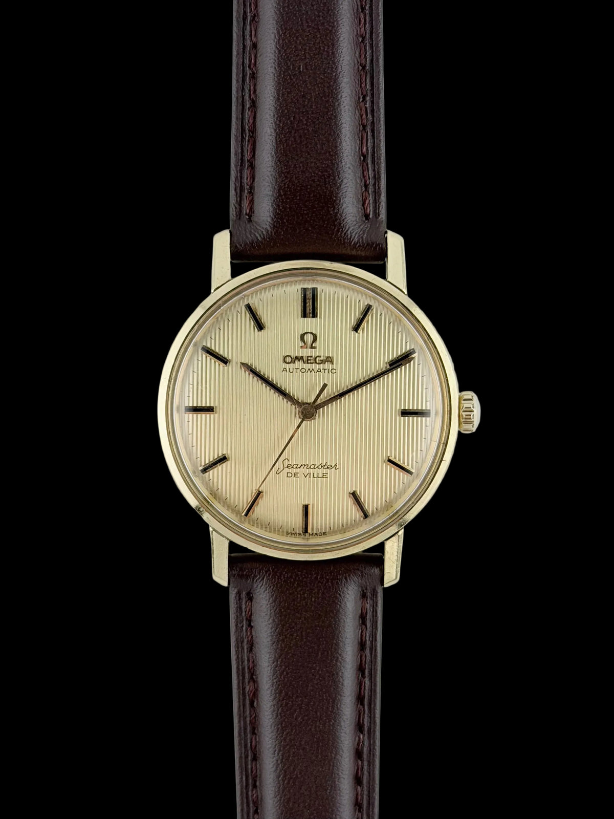 Omega Seamaster De Ville Automatic Tapestry Dial - 18ct Gold - 165.020 - Extremely rare!