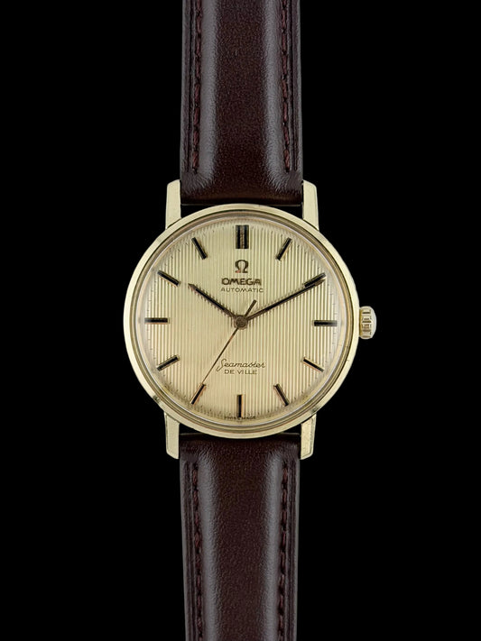 Omega Seamaster De Ville Automatic Tapestry Dial - 18ct Gold - 165.020 - Extremely rare!