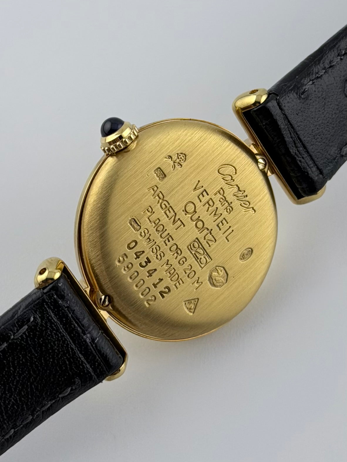 Cartier must de Colisee Quartz - 590002 - Ladies - Onyx Dial