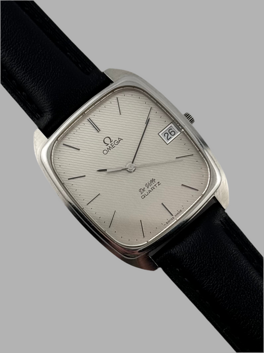 Omega De Ville Tank Quartz Date - Textured Dial - 192.0042