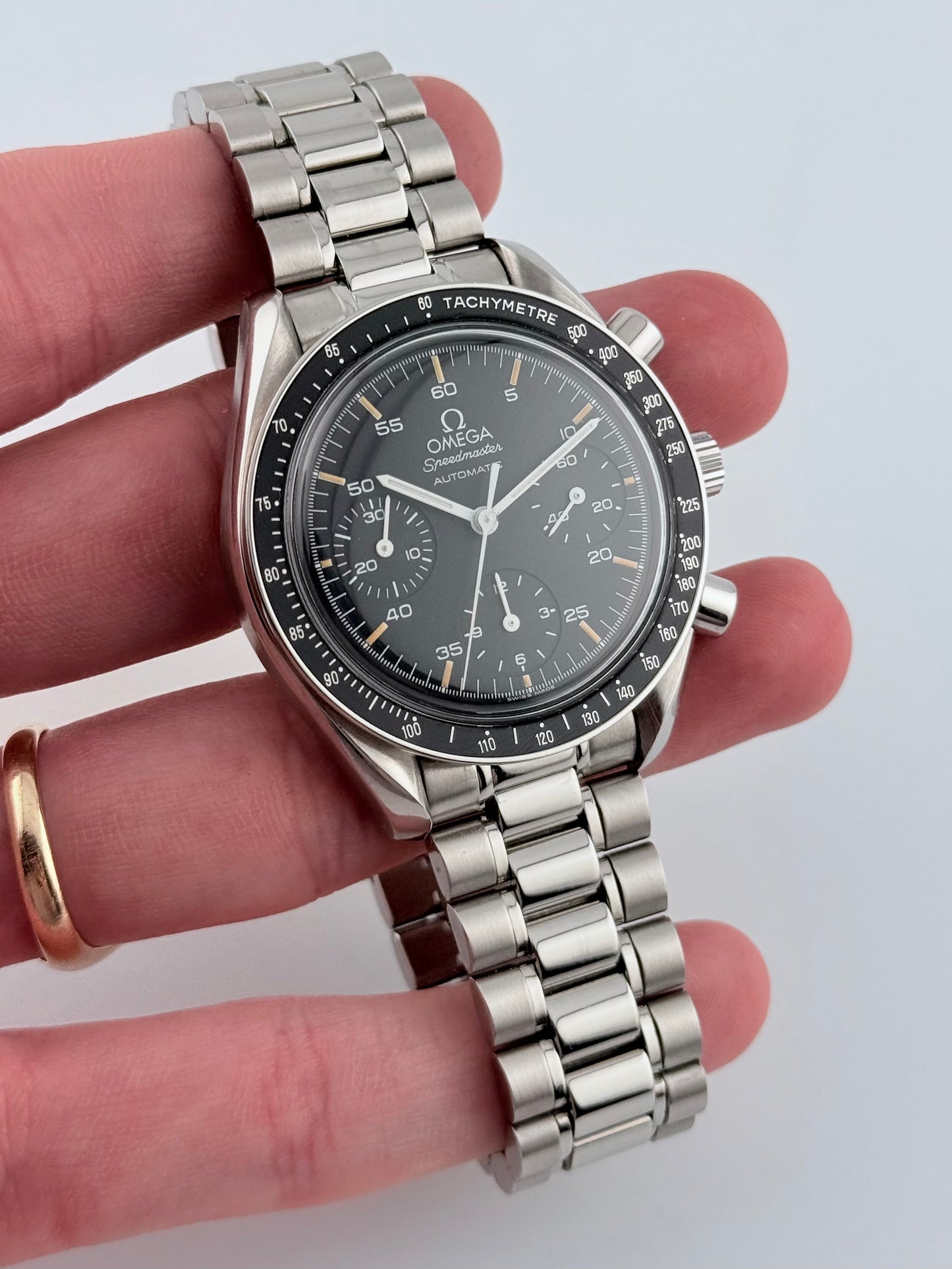 Omega Speedmaster Automatic Chronograph - 175.0032.1 - Pumpkin Lume
