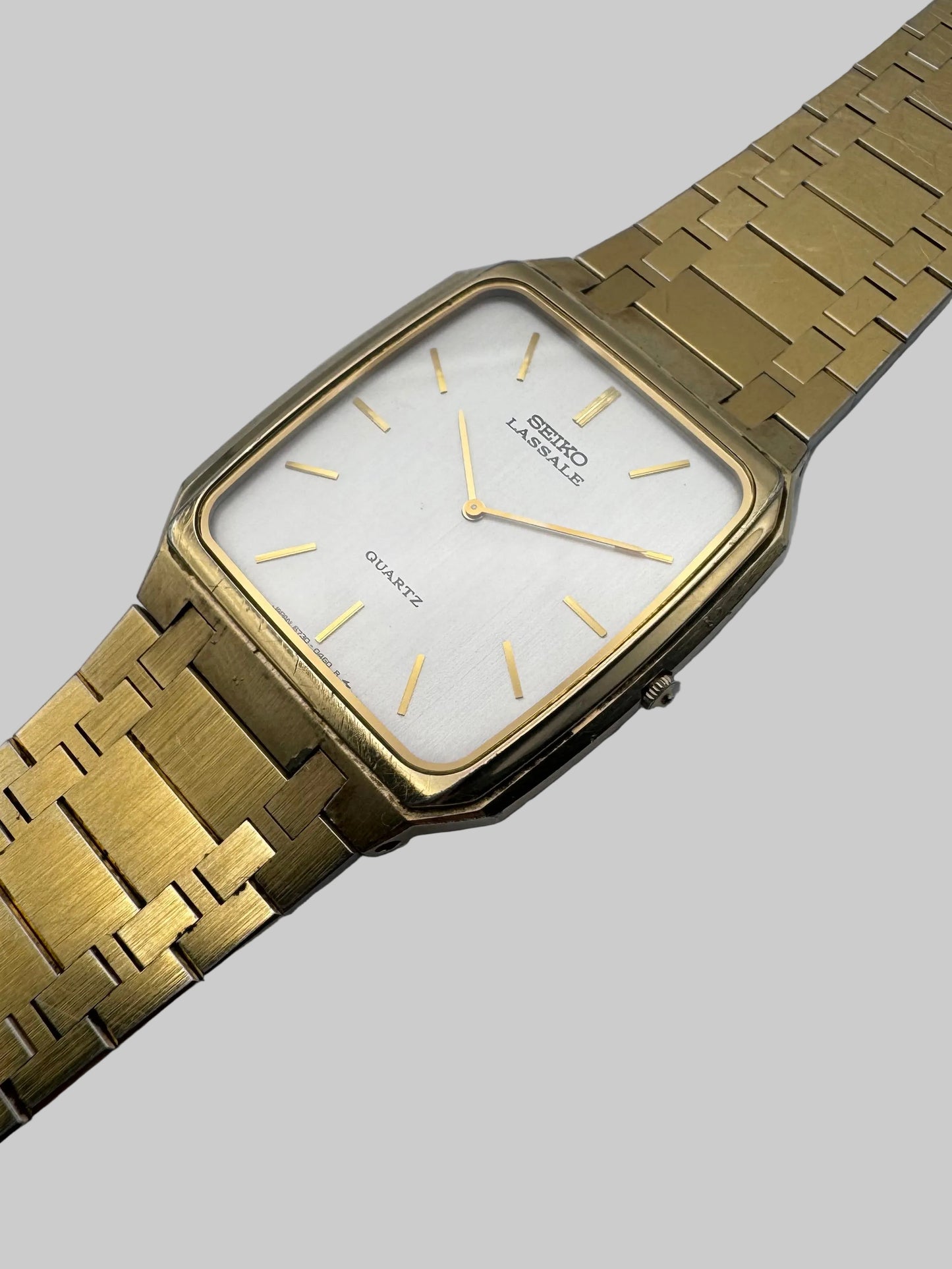 Seiko Lassale Tank Quartz 6730-5249 - Audemars Piguet Style Bracelet