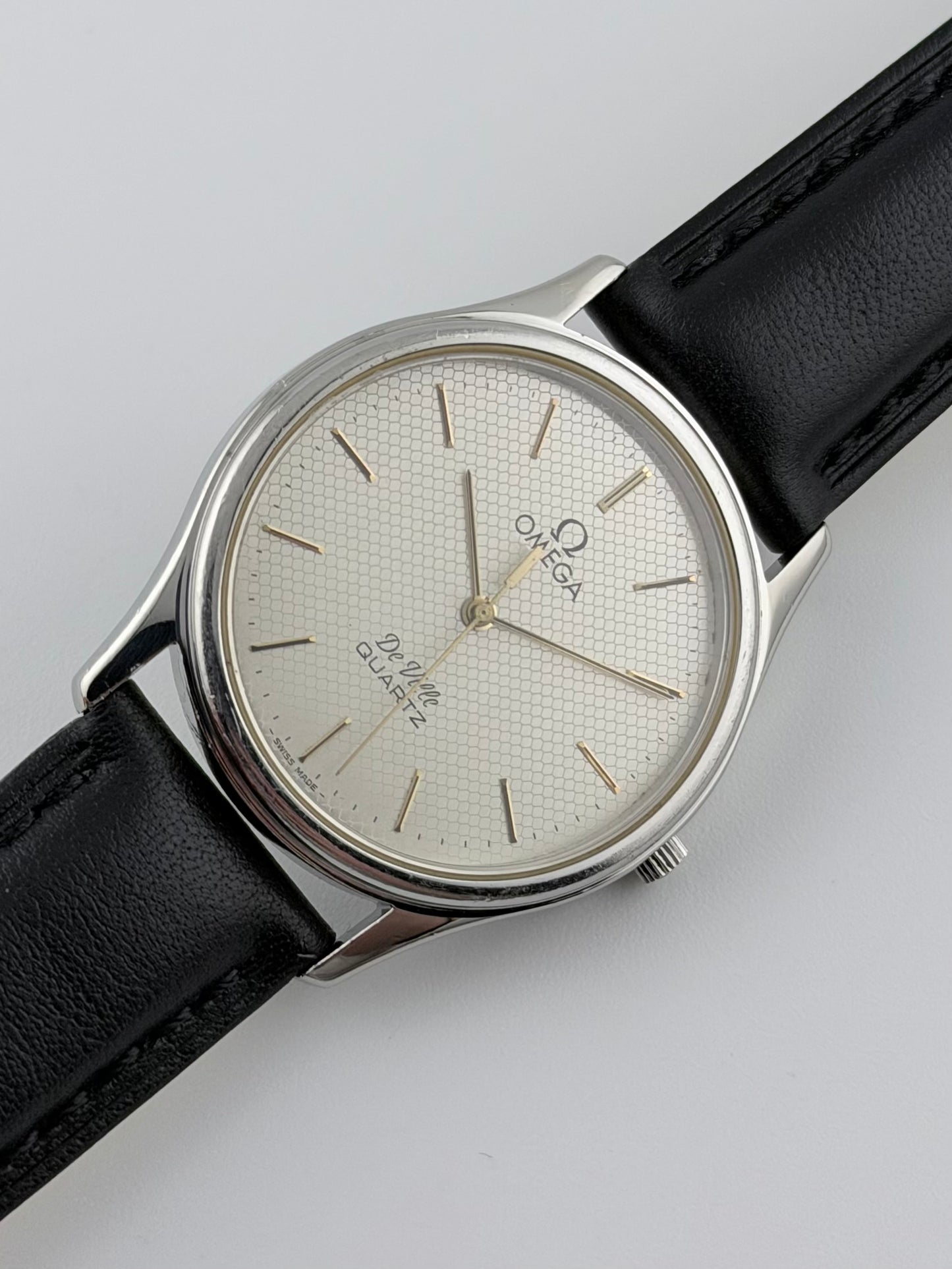 Omega De Ville Quartz - 195.0011 - Honeycomb Dial