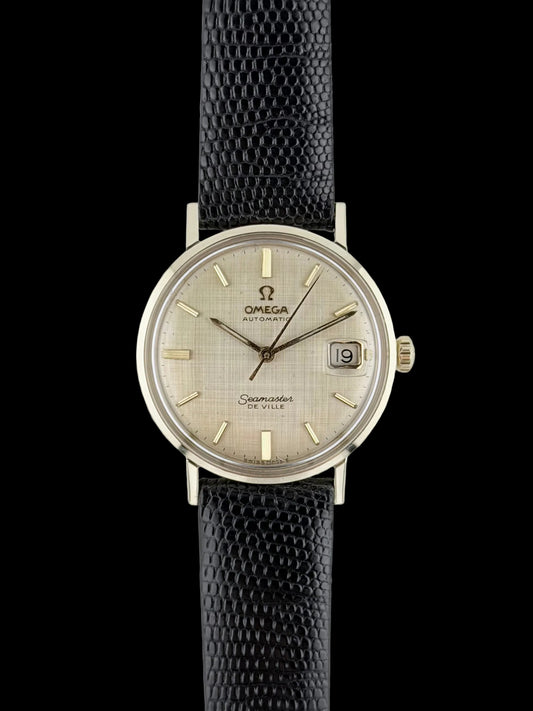 Omega Seamaster De Ville Automatic Linen Dial - 14ct Gold - KL6610