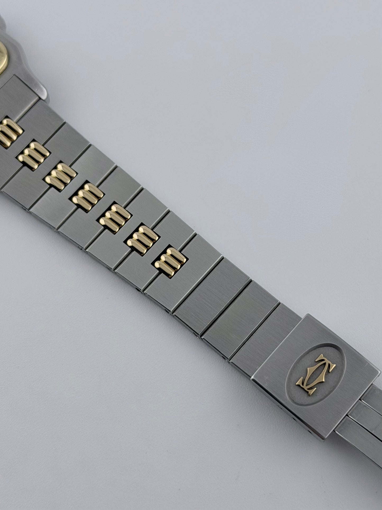 Cartier Santos Carree Automatic Date - Rare Godron Bracelet - 2961