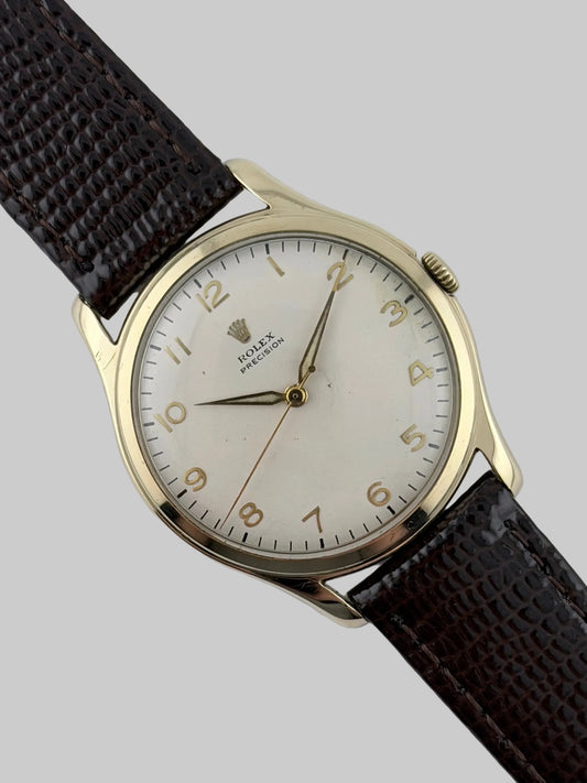 Rolex Precision Manual Wind - 794 - 9ct Gold - with Papers
