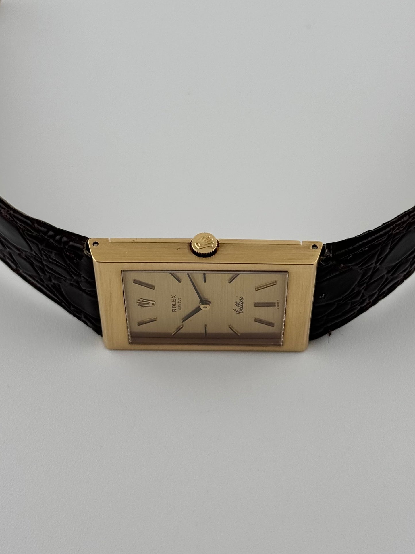 Rolex Geneve Cellini Tank Manual Wind - 18ct Gold - 4014