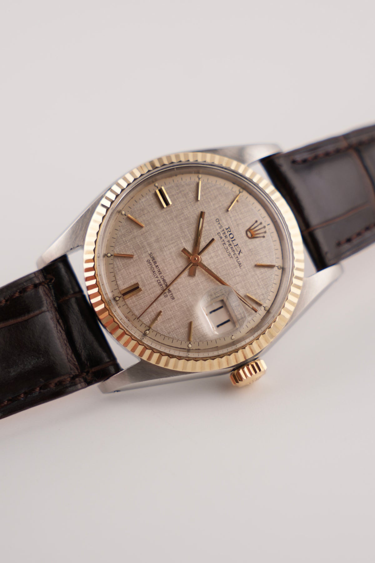 Rolex Datejust Oyster Perpetual - Two-Tone - 1601 - Linen Dial