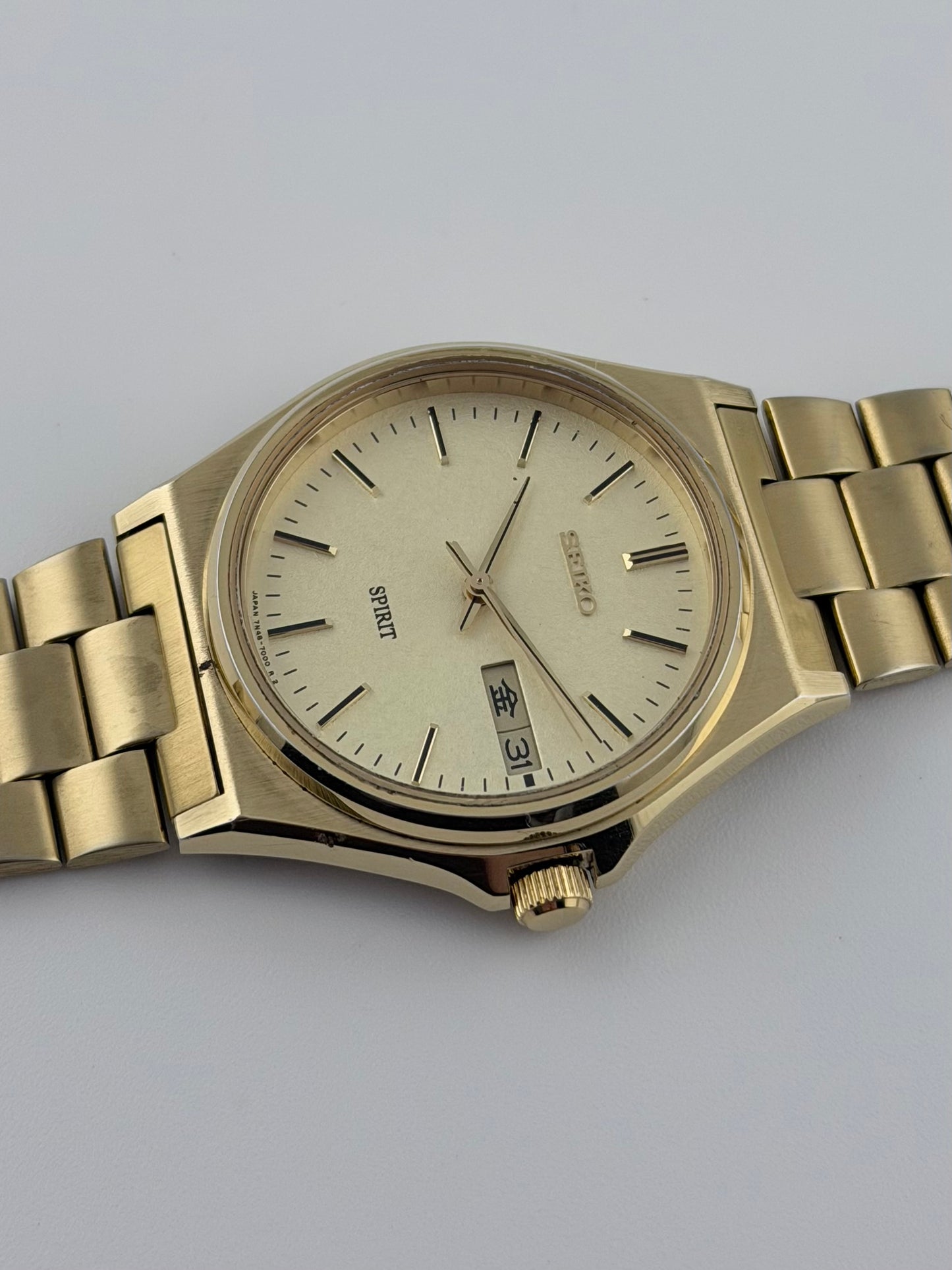 Seiko Spirit Quartz JDM Day Date - 7N48-7000