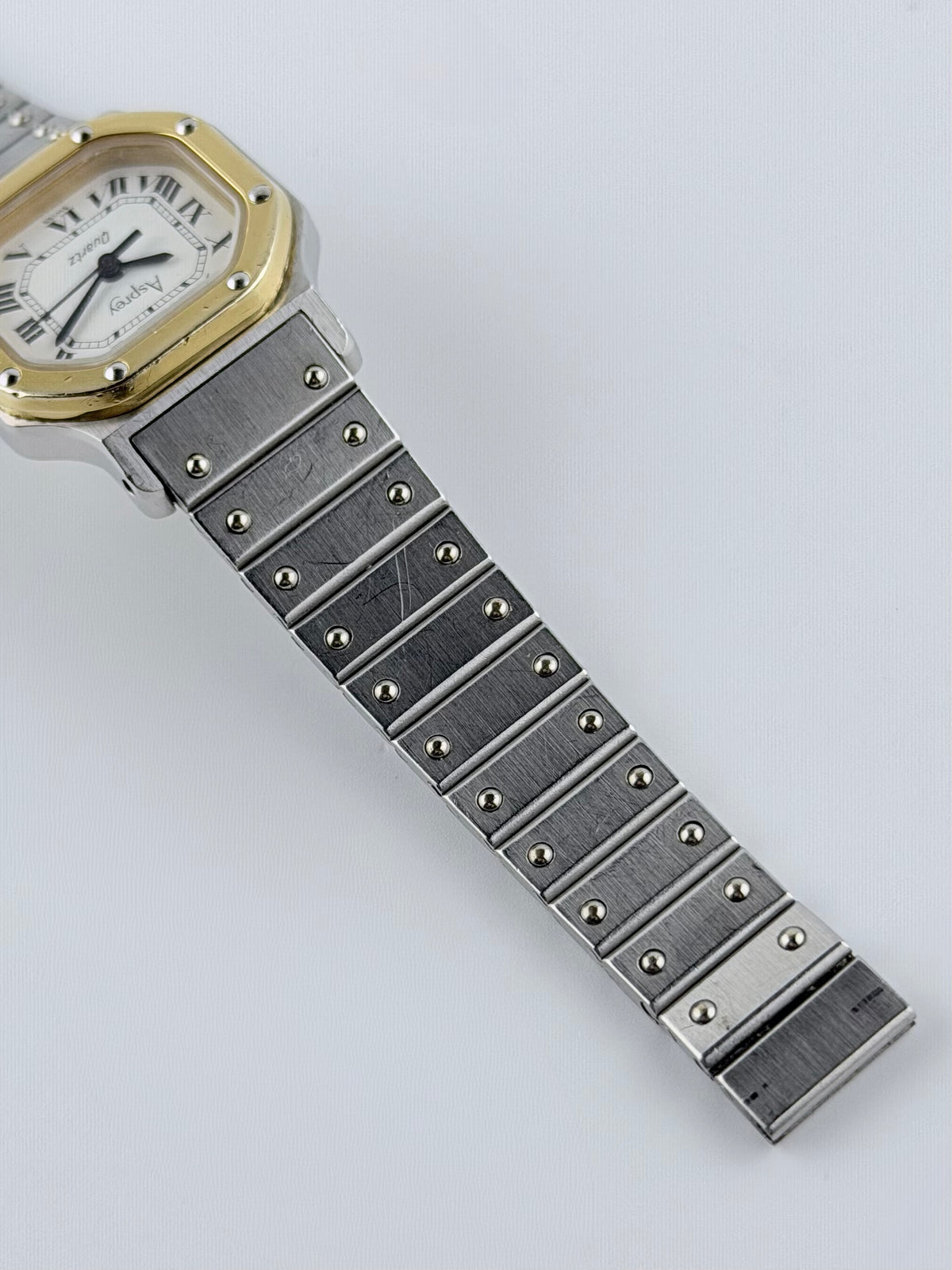 Asprey Quartz "Santos" Octagon - Two-tone - 554 - Ladies
