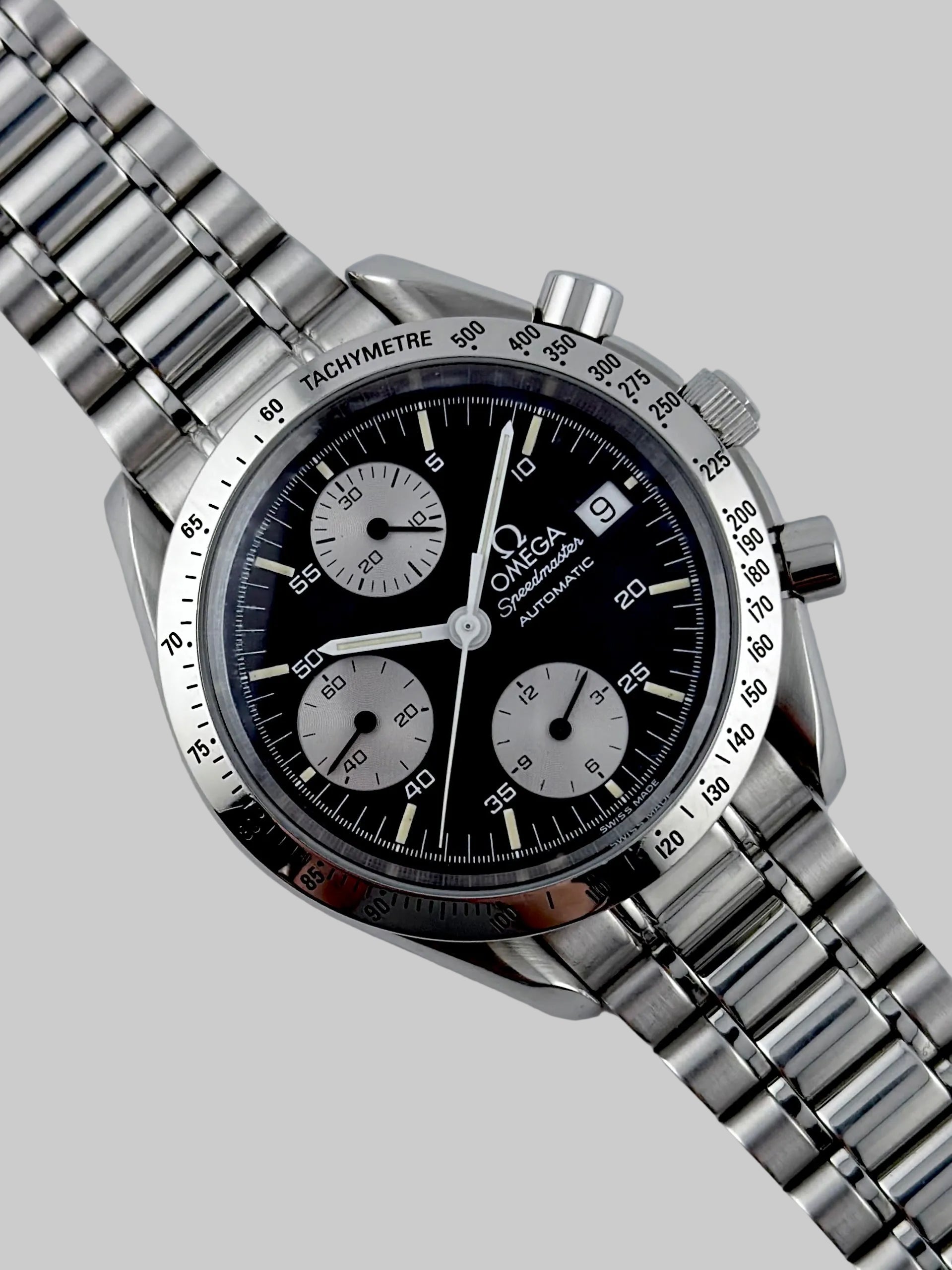 Omega Speedmaster Automatic Date - 175.0043 - Rare Reverse Panda Dial ...