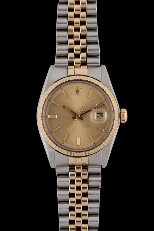 Rolex Datejust Oyster Perpetual 1601 Automatic - Two-Tone - Rare Havana Ghost Dial
