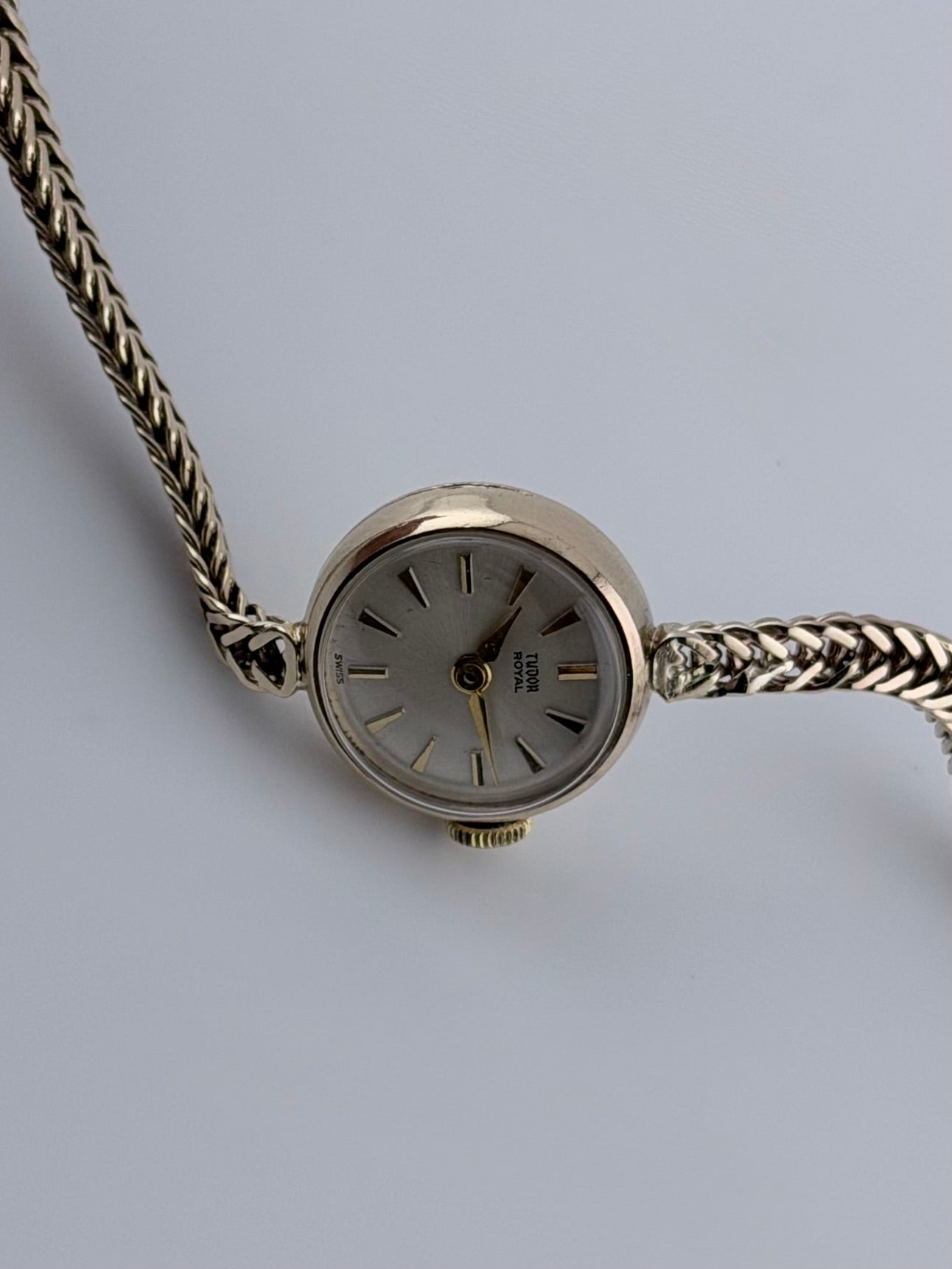 Tudor Royal/Rolex 9ct Manual Wind - Ladies - RARE - original Box, Rolex Case, Bracelet & Crown
