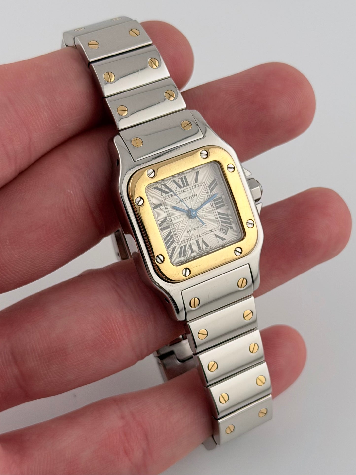 Cartier Santos Galbee Date Automatic - 2423 - Ladies - Two Tone