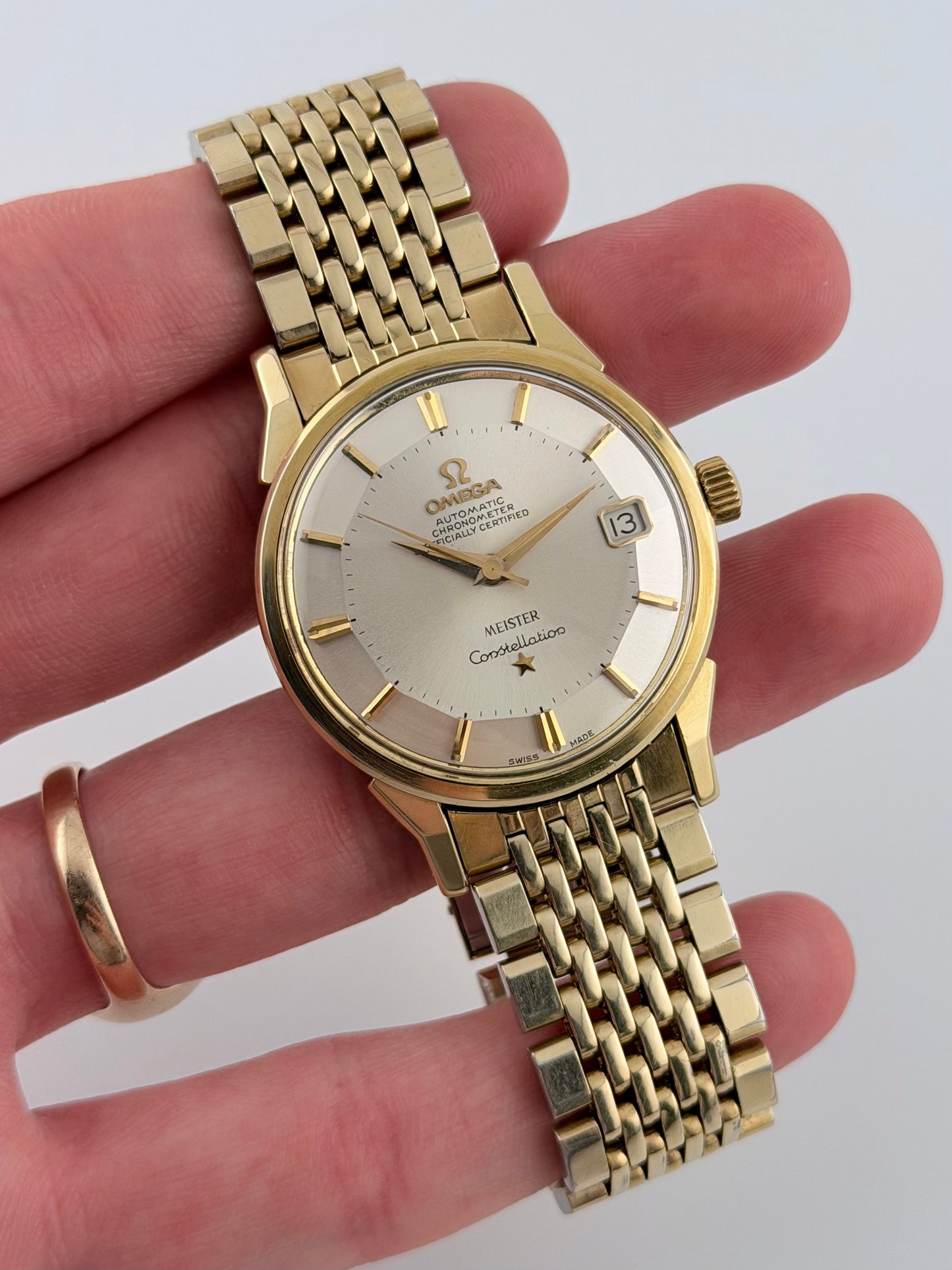Omega Constellation Automatic Pie-Pan - Rare Double Signed - 168.005