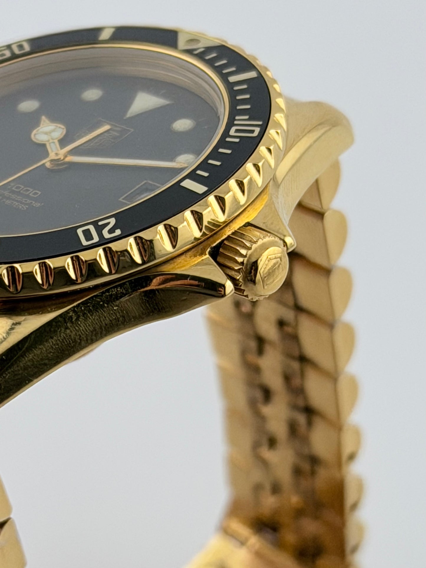 Tag Heuer Professional 1000 Quartz 200m 980.020N - Rare original gold plated configuration