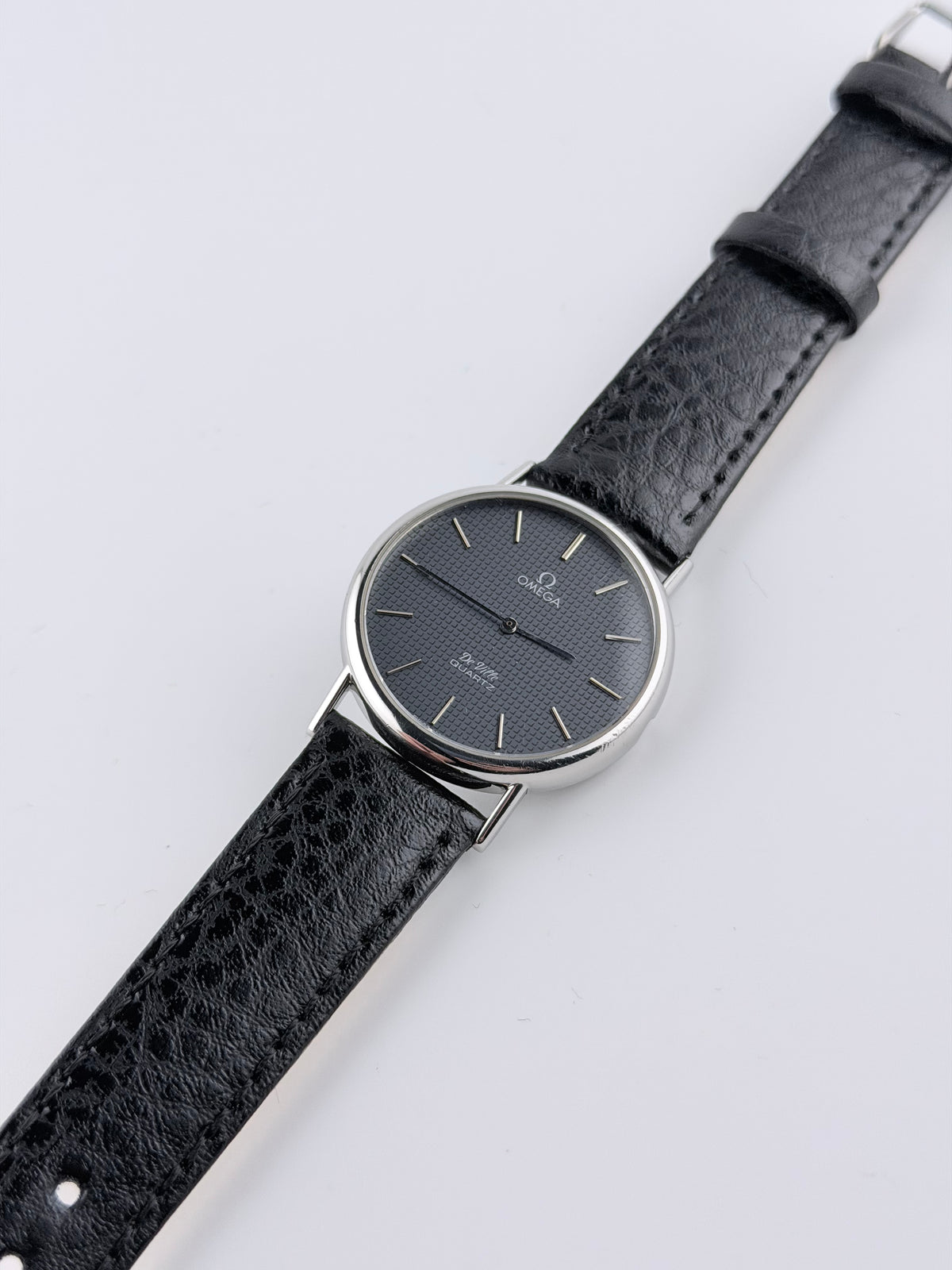 Omega De Ville Quartz 191.0092 Grey Waffle Dial