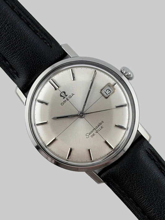 Omega Seamaster DeVille Manual Wind 136.020 - Rare Crosshair Dial - Box and Papers