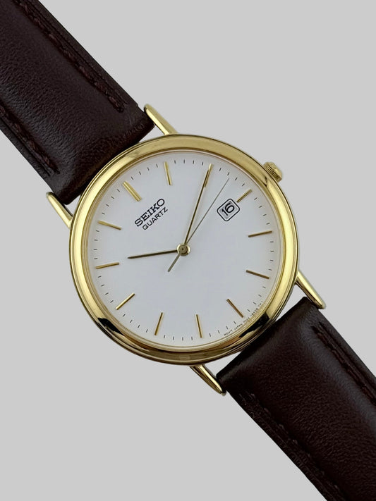 Seiko Quartz Date Dress Watch - 7N22-8A00