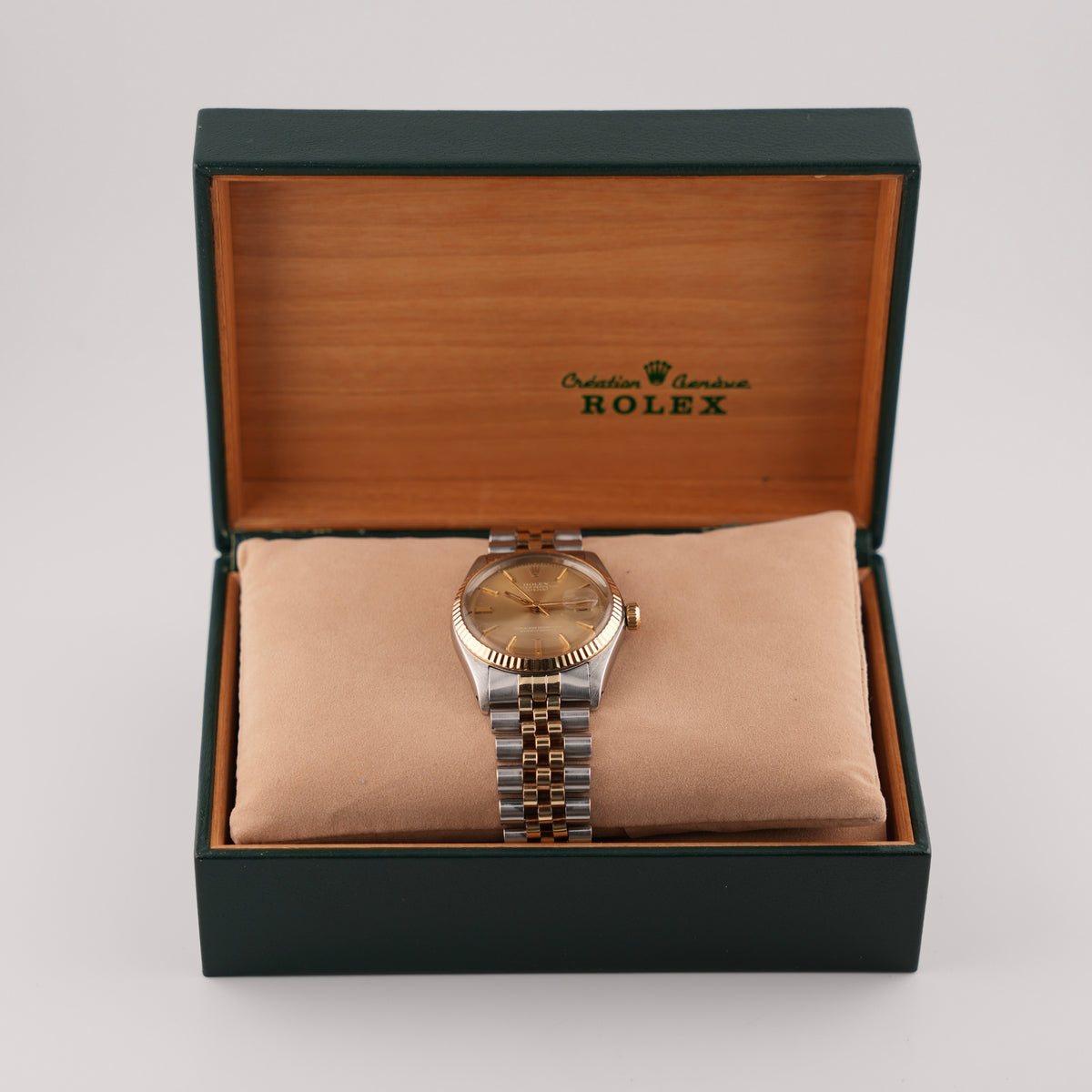 Rolex Datejust Oyster Perpetual 1601 Automatic - Two-Tone - Rare Havana Ghost Dial