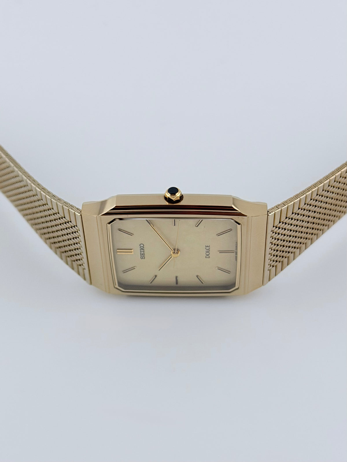 Seiko Dolce Exceline Tank Quartz Box and Tags! - 5E61-5AOO Near Mint!