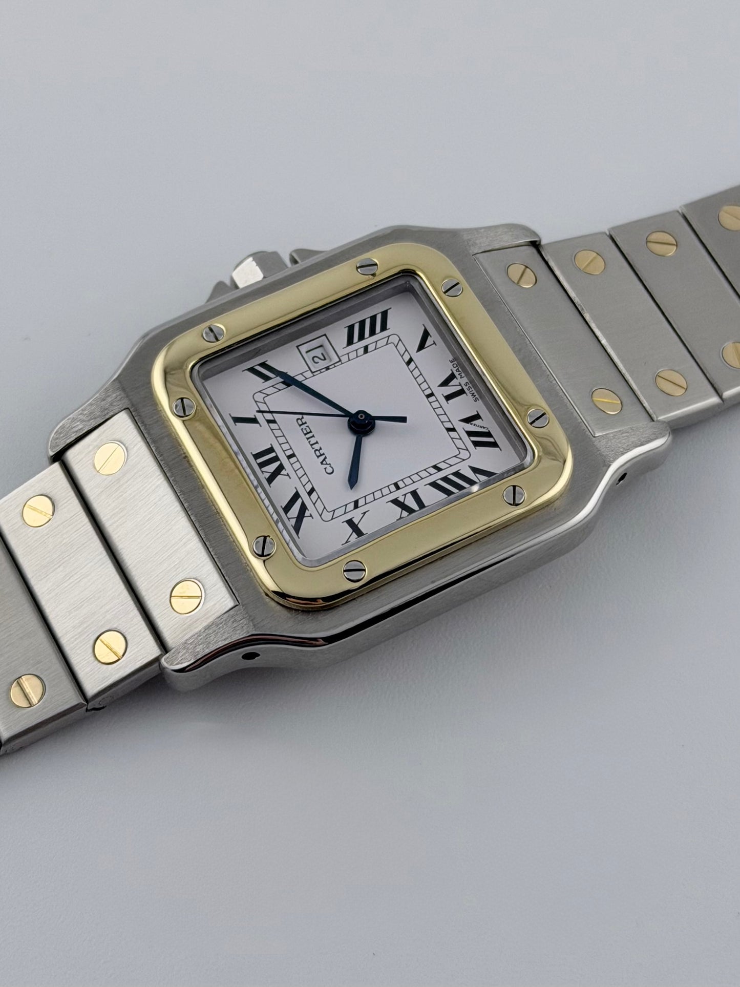 Cartier Santos Carree Automatic Date - Bi Metal - 2961