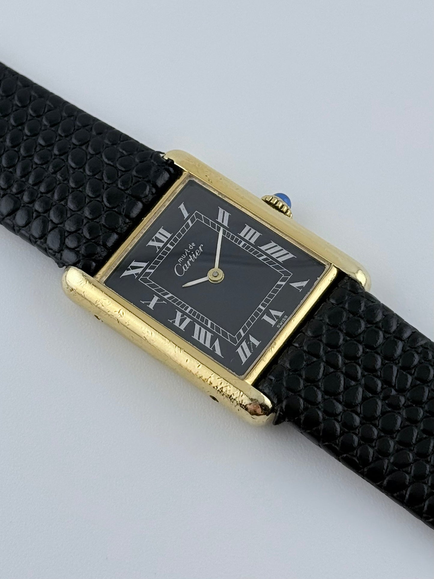 Cartier Must De Tank Manual Wind - 6 - Black Dial