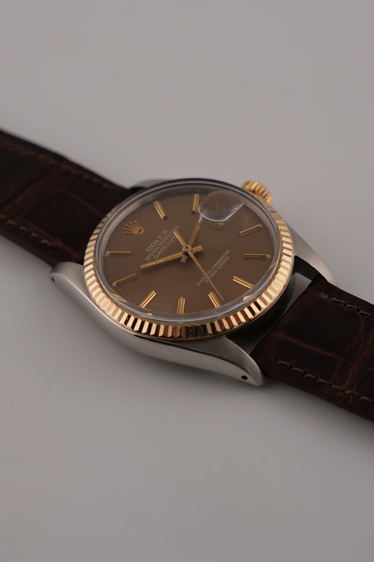 Rolex Datejust Oyster Perpetual 16013 - Two-Tone - Havana Dial - Exceptional Condition