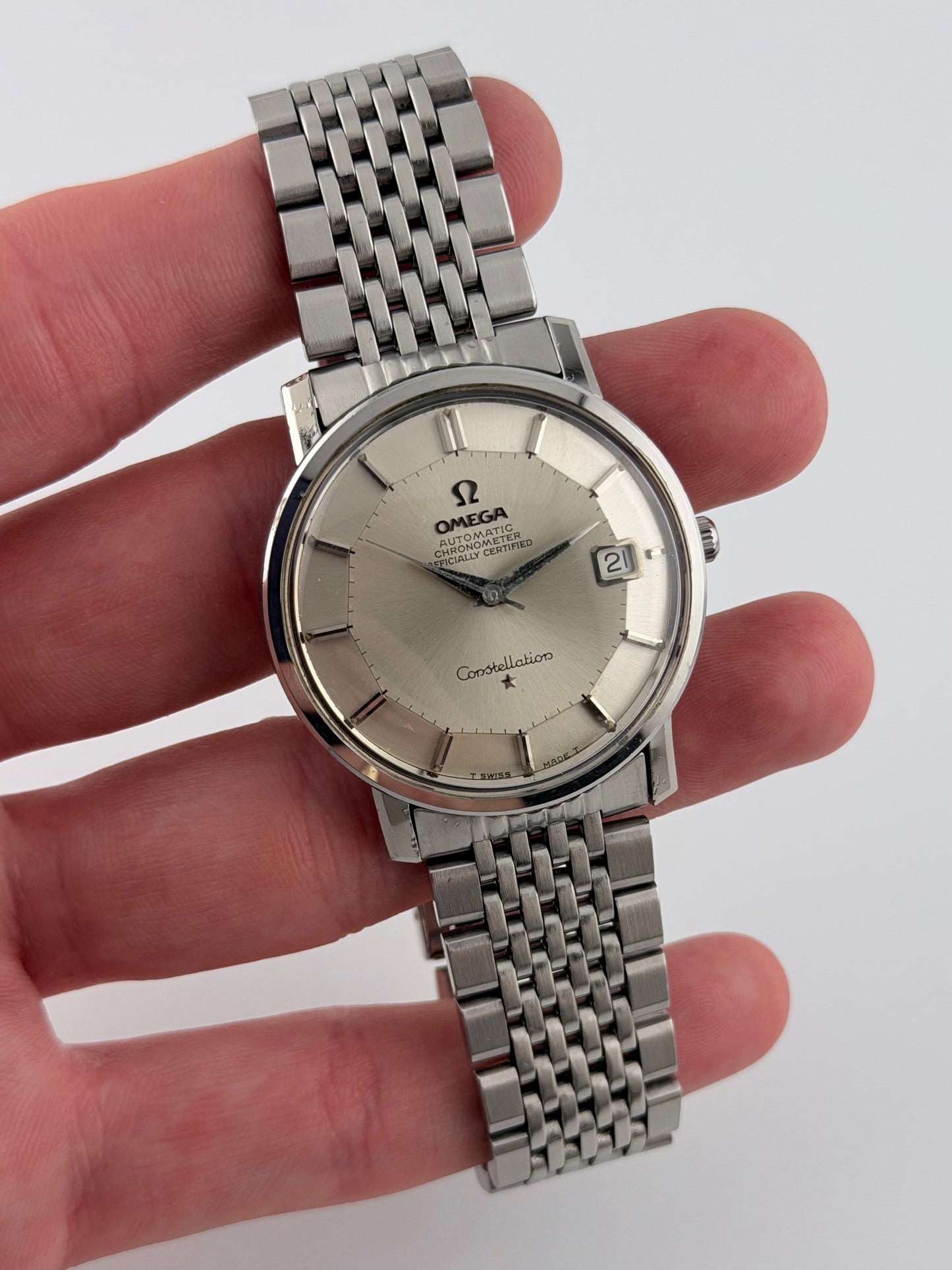 Omega Constellation Automatic Chronometer Date  - Pie Pan - 168.010 Original Bracelet