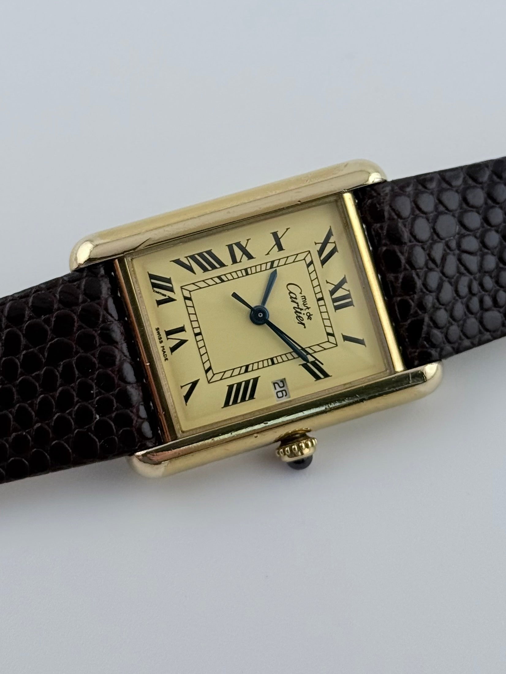 Cartier Tank Must Quartz Date XL Size - 2413 – The Wrist Watcher