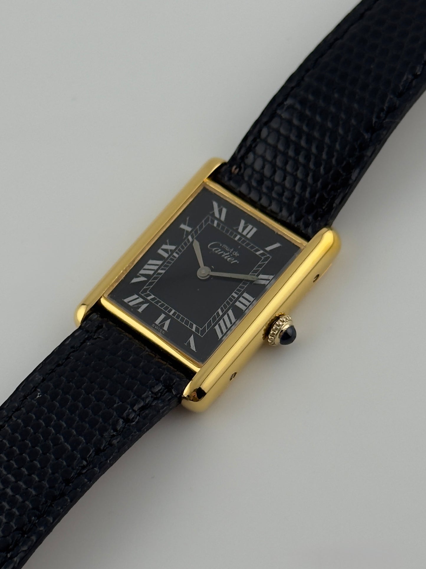 Cartier Must De Tank Manual Wind - 6 - Black Dial